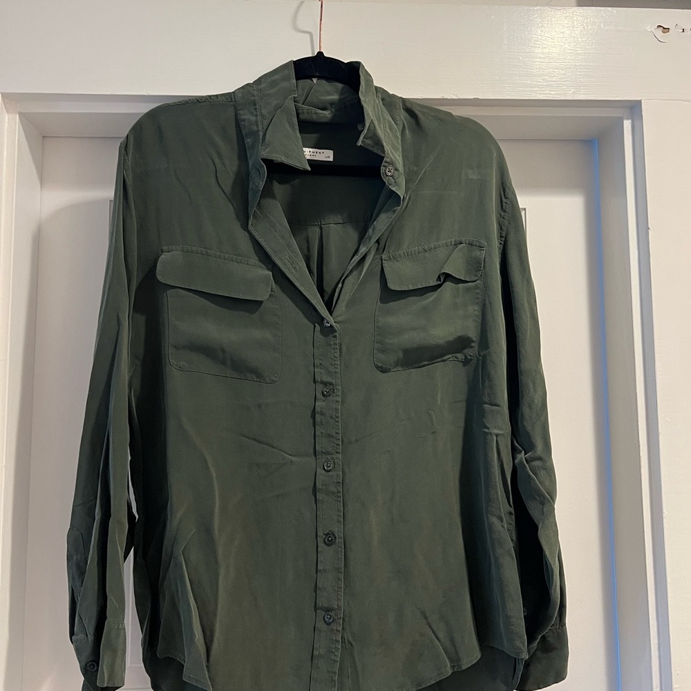Equipment Olive Green Shirt